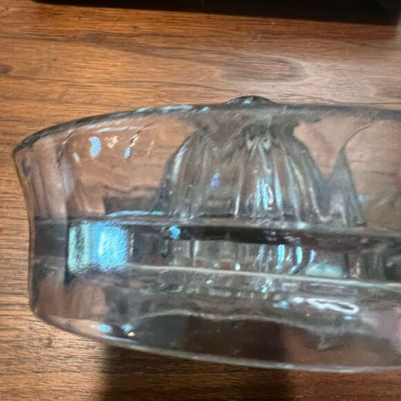 Orange Juice Extractor Clear Glass Vintage Reamer No chips - Picture 6 of 7
